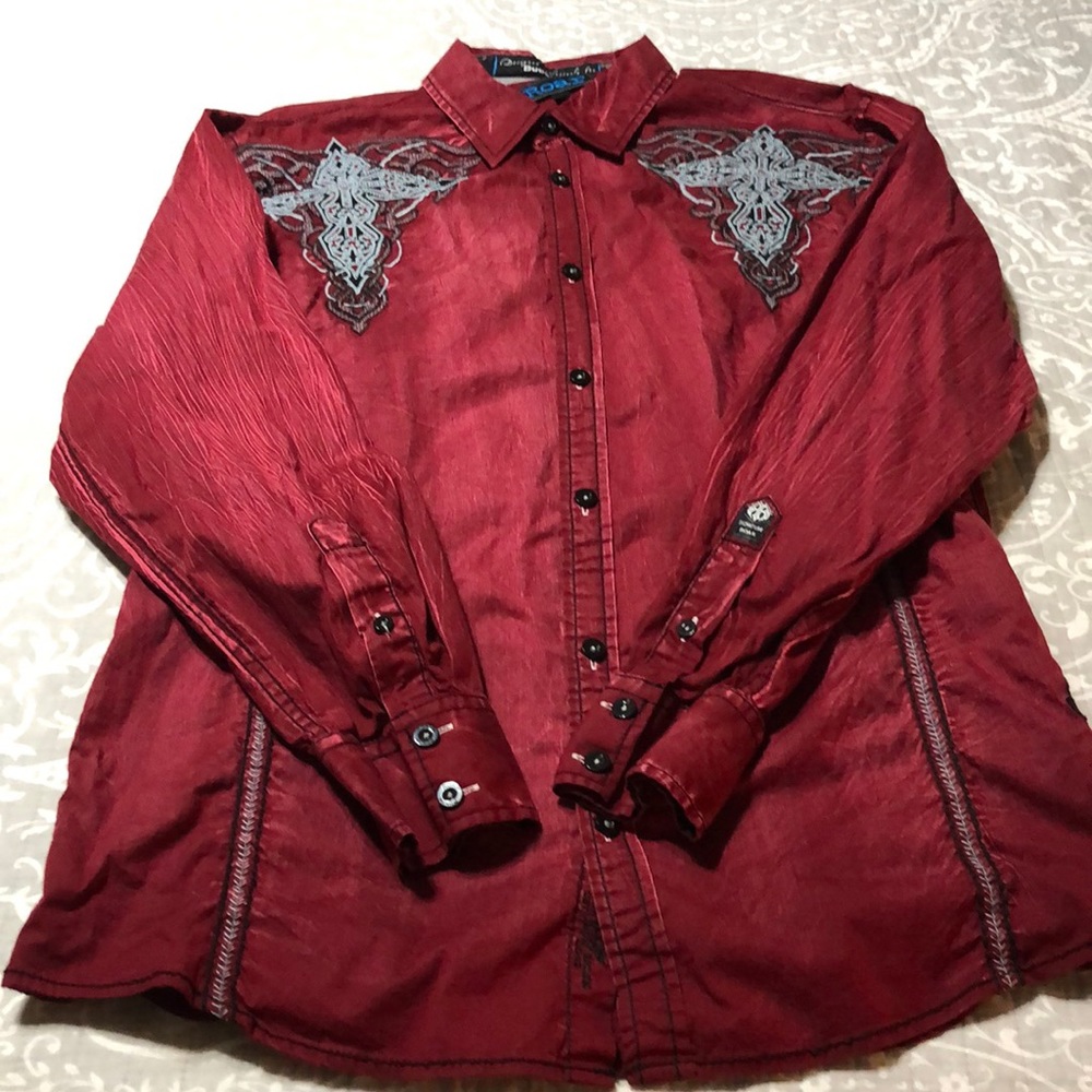 Roar brand casual button down shirt - Large